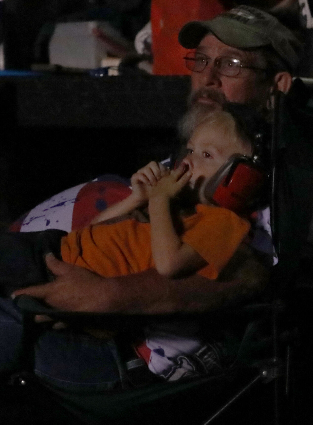 Paul Bunch holds Elijah Wertenberger